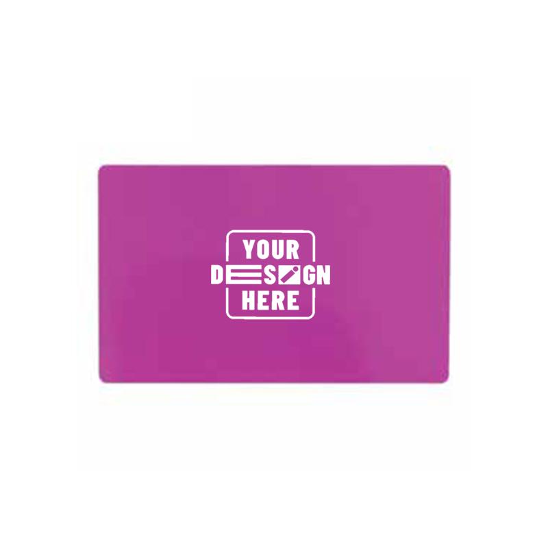 Aluminium Business Cards-Pink with logo